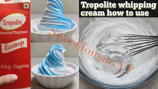 tropolite whipping cream how to use  how to use tropolite whipped cream without blender  tropolite [upl. by Bogoch989]