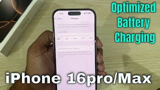 iPhone 16 ProMax  Setup charging limits [upl. by Ebsen262]