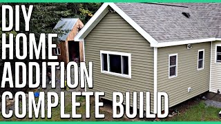 DIY Home Addition 14x14 START TO FINISH [upl. by Hassett]