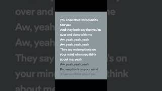 Drake  redemption lyrics spotify version [upl. by Ahseikan22]