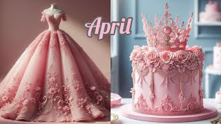 choose your birthday month and see your ballgown👗 with matching cake 🎂 [upl. by Benis]