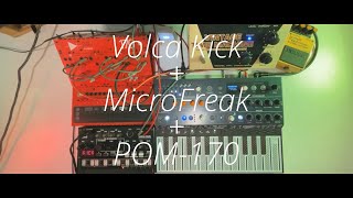 Volca Kick  MicroFreak  POM170  Electronica [upl. by Leumel]