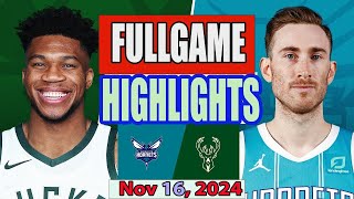 Milwaukee Bucks vs Charlotte Hornets [upl. by Gnaw650]