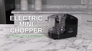 Electric Mini Food Chopper by HomeStyle Kitchen™  Walter Drake [upl. by Honan]