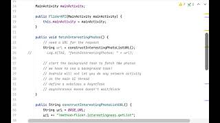 Introduction to Web Services in Android using the Flickr API Part 22 [upl. by Art238]