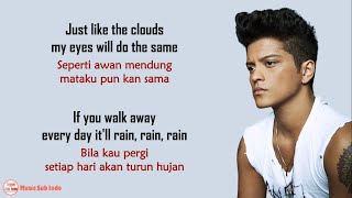 Bruno Mars  It Will Rain  Lirik Terjemahan Indonesia [upl. by Aikim]