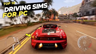 TOP 10 Best Driving Simulator Games for PC to Play in 2024NEW [upl. by Thrasher]