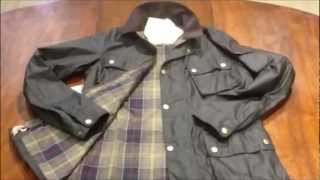 Barbour Mens Lowland Jacket in Olive  New for Spring 2013 [upl. by Ilohcin]