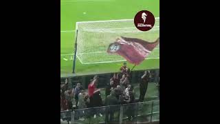 Salernitana  Bari gemellaggio in campo tra gli Ultras [upl. by Juback478]