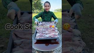 how to cook seafood salad recipe cooking subscribe food delicious 🇰🇭 [upl. by Atiras]