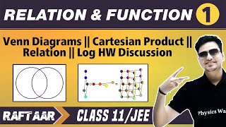 Relation amp Function 01  Venn Diagram  Cartesian Product  Relation  Discussion  Class 11 [upl. by Madanhoj957]