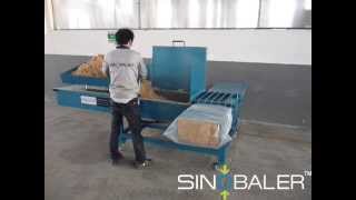 SINOBALER  Scale Weighing Horizontal Bagging Baler a Baling and Bagging Machine [upl. by Hanonew]