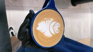 Speciality Coffee Training  Barista art skills  Coffee Latte Art Tutorial coffee latte art [upl. by Ennaharas]