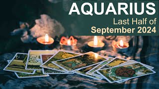 AQUARIUS LAST HALF OF SEPTEMBER 2024 quotA SURPRISINGLY POSITIVE CONVERSATIONquot tarotreading [upl. by Enad]