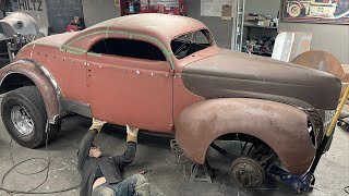 Were back on the 1940 Ford HOTROD Fabricating from scratch [upl. by Higginson232]