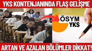 2024 YKS kontenjanın da FLAŞ GELİŞME Örgün öğretim azaldı Hangi bölümün kontenjan arttı [upl. by Blunk]