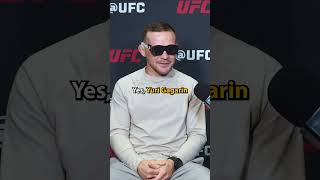 Petr Yan jokes with Nina Drama about accidental illegal knee LOL ufc shorts mma [upl. by Merrow]