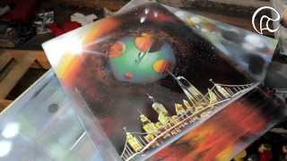 Omniscient City  Spray Paint Art by René Schell [upl. by Carolynn]