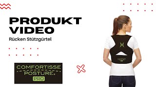 Comfortisse® Posture PRO  Rückenbandagen für Frauen und Männer  Rücken Stützgürtel [upl. by Laise143]