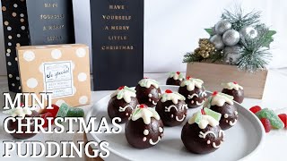 Mini Christmas pudding  No oven needed [upl. by Barra]