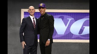 Lonzo Ball Drafted 2nd Overall By Los Angeles Lakers In 2017 NBA Draft [upl. by Jarlathus]