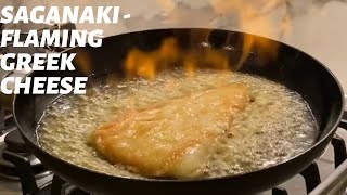 Saganaki  Opa Flaming Greek Cheese [upl. by Besnard]