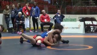 2016 CDN JR NAT FW48kg Farrantina Gatta Brock vs Tania Blanchard Acadie [upl. by Amberly227]