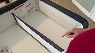 Review of the Ihoming Double Bassinet For 2 Babies Twin Infant CoSleeper Bedside Crib [upl. by Aicila]