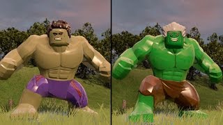 LEGO Marvels Avengers  Hulk vs Excelsior Hulk  CoOp Fight  Free Roam Gameplay HD 1080p [upl. by Hester]