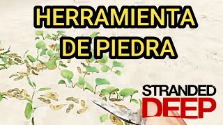 Como CREAR una HERRAMIENTA de PIEDRA en Stranded Deep ✔️ [upl. by Bullis]