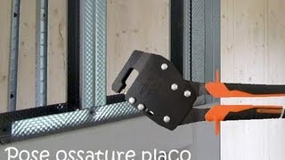 Pose placo ossature lay a frame for plasterboard part 1 [upl. by Eniarda]