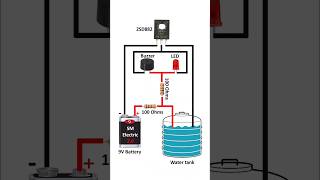 Water Tank Overflow Alarm ⏰water led 2sd882 watertank shorts alarm [upl. by Iblehs142]