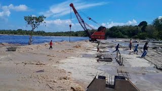 fenomena alam ombak bono  tidal bore  tanggal 30 Januari 2024 [upl. by Dodson]