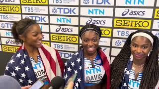 US Women get 4x100m gold at 2023 World Championships Gold 2 for Sha’Carri Richardson [upl. by Saundra]