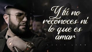 LETRA ¨SI UNA VEZ¨  Carin León Lyric Video [upl. by Llenod]