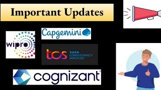 60 Wipro  TCS Cognizant Capgemini Important Updates  Interview Rounds Off Campus [upl. by Sifan]