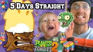 Lets Play PVZ 2 for 5 Days Straight Pinata Party in September Plants vs Zombies iOS Face Cam [upl. by Neeka814]