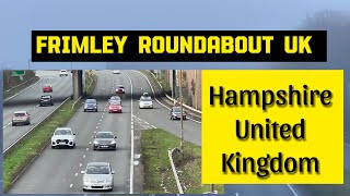 UK frimley roundabout Many vehicles are moving in this area driving routes farnborough ❤️❤️ [upl. by Zoha]