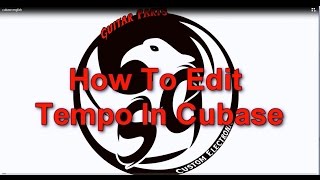 How To Edit The Tempo In Cubase  Accelerando amp Ralentendo [upl. by Quartet]