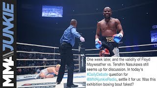 Daily Debate Do you think Floyd Mayweather vsTenshin Nasukawa was faked [upl. by Bamberger]