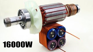 AC Voltage Stabilizer 220V Capacitor Motor Armature Copper Coil Systematic Power Generator [upl. by Oetomit]