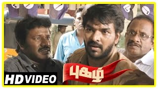 Pugazh Tamil Movie  Scenes  Jai Attacked  Surabhi Proposes  Marimuthu warns Jai [upl. by Hanima]