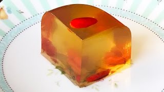 4K 菊花杞子糕  傳統廣東點心 新法簡易製作 How to make Chrysanthemum Gojiberries Jelly [upl. by Aidni278]