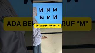 Ada berapa huruf “M”⁉️ [upl. by Retse]