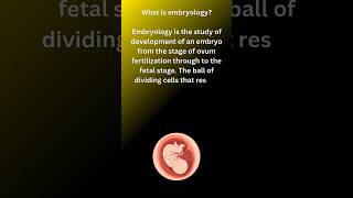 What is embryology embryology biology knowledge definitions science shorts 11thclass [upl. by Dyob524]