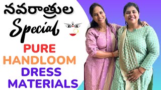 New Dress MaterialsDussehra Specialsswapnavaitla foryou youtube dresses [upl. by Elaynad365]