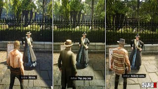 Women Suffragist Dorothea Wicklow  Greet vs Antagonize  RDR2 [upl. by Tsan]