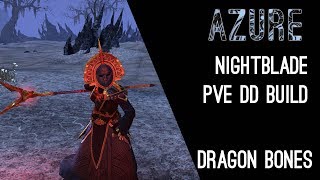 Magicka Nightblade PvE Build quotAzurequot  Dragon Bones DLC ESO [upl. by Yromem]