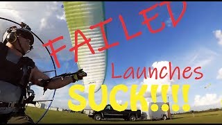 PARAMOTOR TRIKE Failed Launches Keepin it Real [upl. by Lapham351]