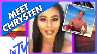 EX ON THE BEACH SEASON 5  MEET CHRYSTEN  MTV UK [upl. by Yrrak643]